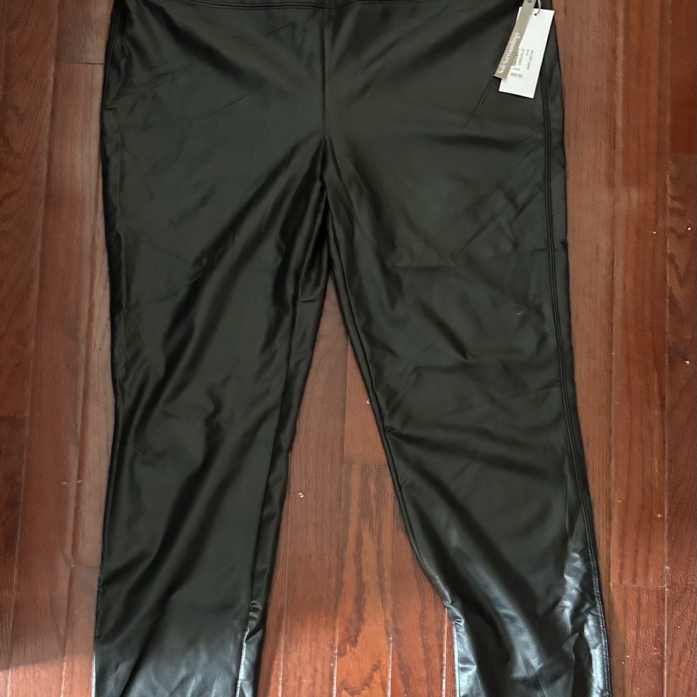 Black Faux Leather Leggings